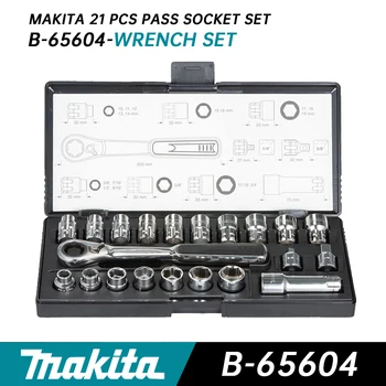 Makita B-65604 Набор торцевых ключей с шестигранным храповиком, внешний проникающий Ручной гаечный ключ для обслуживания автомобилей