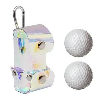 Прозрачная сумка для мячей для гольфа, маленькая сумка для мячей для гольфа из ПВХ, поясные сумки для гольфа с магнитной пряжкой, мини-сумки для хранения для гольфа