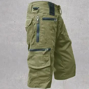 Мужские шорты-карго с несколькими карманами, городские военные Тактические шорты, военные джоггеры, водонепроницаемые быстросохнущие походные брюки, брюки-капри