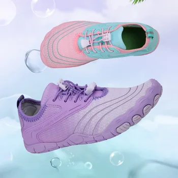2023 Женская обувь для босиком, летняя быстросохнущая пляжная водная обувь, пара водных кроссовок, Уличная обувь для фитнеса, велоспорта, мужская обувь