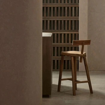Дизайнерский стул для бара для завтрака Винтажные Минималистичные Деревянные Табуреты для барной стойки Барный стул для Рыбалки Мебель для столовой Sgabello Cucina