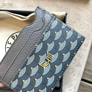 Новая модная сумка для визиток, модная сумка из коровьей кожи, мужская и женская сумка-кошелек с рисунком рыбьей чешуи
