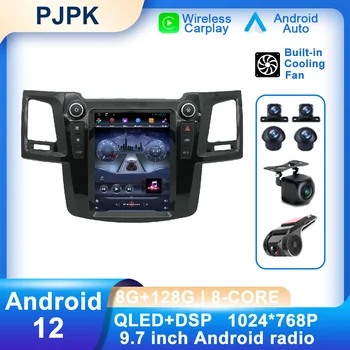 9,7-Дюймовый Android 12 Для Toyota Fortuner Hilux 2005-2014 Автомобильный Радиоприемник BT Мультимедиа DSP AHD Навигация GPS Беспроводной Carplay Auto