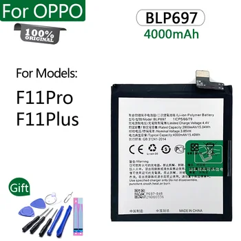 100% Оригинальный аккумулятор BLP681 для OPPO F11Pro F11plus 4000 мАч Высококачественный сменный аккумулятор