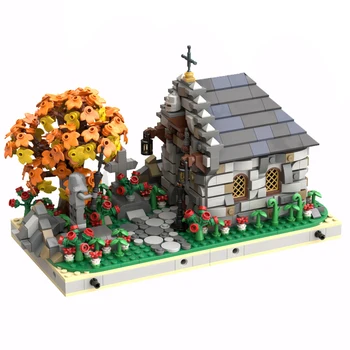 Moc Creative Expert Строительный блок Архитектура Средневекового кладбища, модель кирпичей, сборка своими руками, Строительные игрушки для детей, подарки