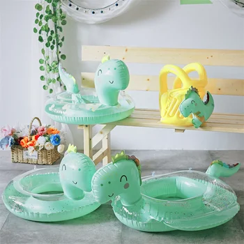Кольцо для плавания с рисунком динозавра, прекрасный мультяшный круг для плавания, трубка для детского надувного плавающего сиденья, кольцо для воды, игрушка