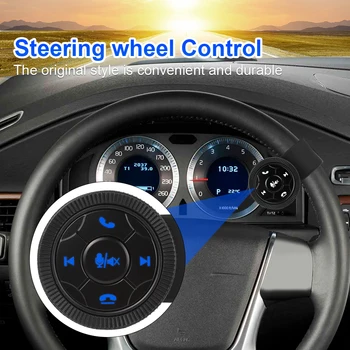 Bluetooth Медиа Кнопка Пульт дистанционного управления для рулевого колеса автомобиля мотоцикла Музыкальный плеер Аудио радио Кнопки MP3 плеера Универсальные