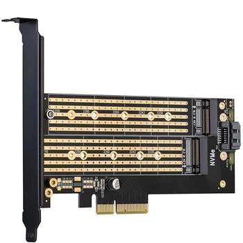 2X Твердотельный накопитель JEYI SK6 M.2 Nvme NGFF Для PCIE X4 Адаптер M Key B Key Поддержка двухинтерфейсной карты PCI Express 3,0x4 2230-22110