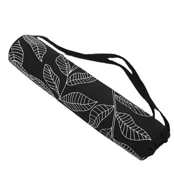 Модная сумка для коврика для йоги, устойчивая к разрывам, дорожная сумка для тренировок, эластичный дизайн с принтом листьев, спортивная сумка для йоги для фитнеса