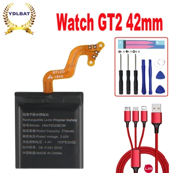 455 мАч HB472023ECW HB532729ECW для Huawei Watch GT2 GT 2 Аккумулятор 46 мм 42 мм + USB-кабель + набор инструментов