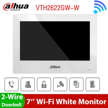 Dahua Многоязычный VTH2622GW-W 2-Проводной H.265 Wi-Fi PoE 7-дюймовый TFT Сенсорный IP-Монитор Для помещений Беспроводной Дверной Звонок Видеодомофон