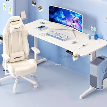 Простой искусственный настольный игровой стол для дома, спальни, офиса, кабинета, письменного стола, компьютерных столов высококлассного дизайна, игрового стола для киберспорта
