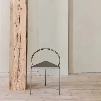 Итальянский Минималистичный обеденный чай Creative Nordic Triangle R Art Обеденный стул середины века Дизайнерская Металлическая мебель Muebles WKDC