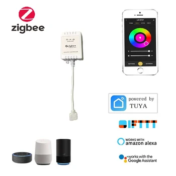 CORUI Tuya Zigbee Smart Lamp Controller RGB Голосовое Управление Приложением Управление Диммером Поддержка Amazon Alexa Google Home IFTTT Smart Home