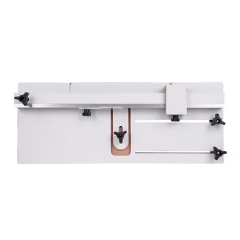 Стол-толкатель ленточной пилы для изготовления ручек, разделочный стол для измерения фиксированной длины, квадратный стол-толкатель для изготовления ручек, вспомогательный инструмент