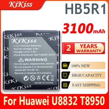 KiKiss HB5R1 Аккумулятор 3100 мАч Для Huawei Ascend G500D G600 P1 LTE 201HW Panama U8520 U8832 U8832D U8836D U8950 U8950D