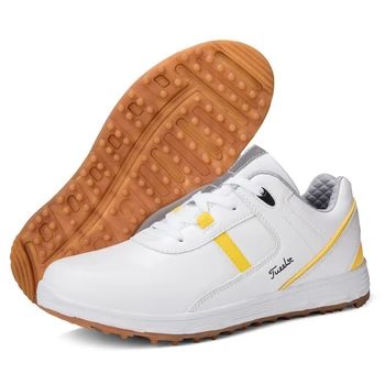 Водонепроницаемая обувь для гольфа, мужские 36-46 Удобные Кроссовки для гольфа, Мужская обувь для ходьбы на открытом воздухе, Противоскользящие Спортивные кроссовки, Обувь для гольфа