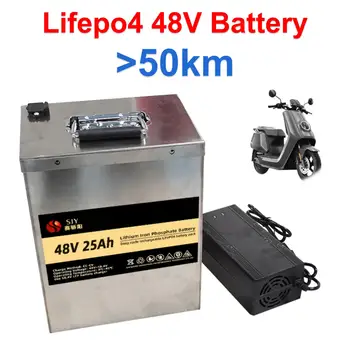 48V 20AH 25AH 30AH Литиевая батарея Li-ion Водонепроницаемая для электромобиля, трехколесного велосипеда, электропогрузчика