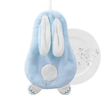 Полотенце из кролика, впитывающее Полотенца для рук из кораллового бархата, полотенца для рук из кролика для кухни, полотенца для рук в ванной, домашняя мочалка из кролика для ванной комнаты