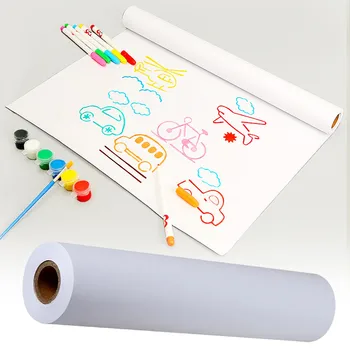 Художественное рукоделие Белая бумага для мольберта Детский рисунок Пальчиковая роспись Рождественский поезд Оберточная бумага