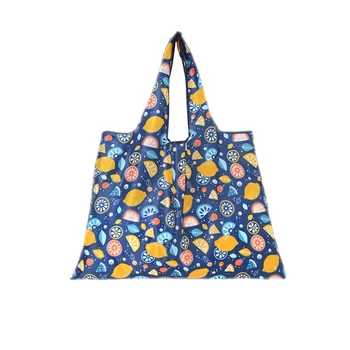 Многоразовая хозяйственная сумка Складные сумки-тоут Эко с крупным рисунком Портативный органайзер для хранения фруктов и овощей Сумки для супермаркетов