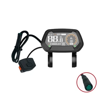 Черный ЖК-дисплей ABS ЖК-дисплей для Bafang Mid Motor BBS01 02 HD Display Запчасти для электровелосипедов