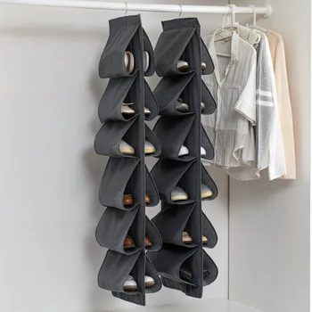 Подвесной карманный органайзер для трехмерного хранения обуви, подвесная сумка-органайзер для обуви, шкаф для хранения обуви в шкафу