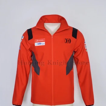 Для курток DUCATI Свитер для верховой езды мотоциклетной команды Gp Racing Team Флисовая зимняя красная ветрозащитная утепленная толстовка