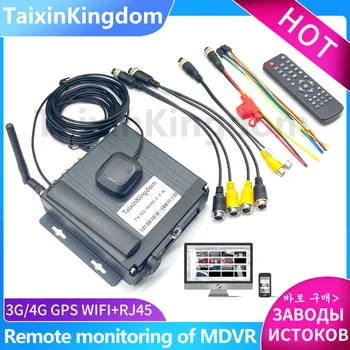 Платформа хоста удаленного мониторинга 1080P 4-канальная SD-карта MDVR напряжением 8-36 В, 4G GPS WIFI с сетевым портом RJ45