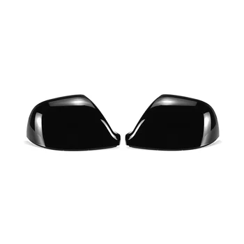 Автомобильная ярко-черная крышка бокового зеркала заднего вида, Прямая крышка зеркала для Transporter T5 T5.1 2010-2015 T6