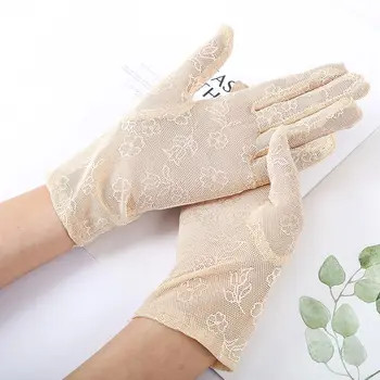 Дышащие солнцезащитные перчатки для вождения, защищающие от ультрафиолета, женские перчатки, перчатки для вождения, варежки