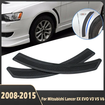 2шт Колесная накладка для Mitsubishi Lancer EX EVO V3 V5 V6 2008-2015 Черный