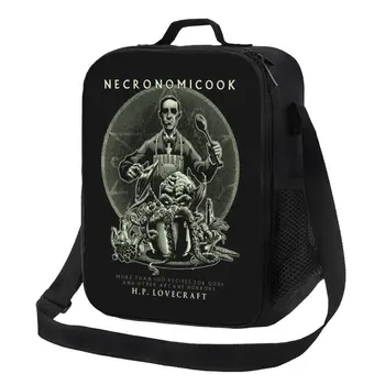 Кулинарный зов Ктулху, Термоизолированная сумка для ланча, Переносная сумка для ланча Lovecraft для детской школы, Многофункциональная коробка для бенто