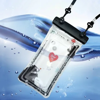 Водонепроницаемая сумка для телефона из ПВХ, мультяшная милая плавающая подушка безопасности, чехол для мобильного телефона, подводная лодка, рыбалка, Рафтинг, сухая сумка для плавания