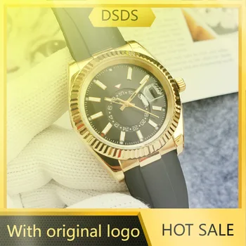 Dsds Мужские 904L, водонепроницаемые часы Sky watch с автоматическим механизмом из нержавеющей стали 40 мм-RLX