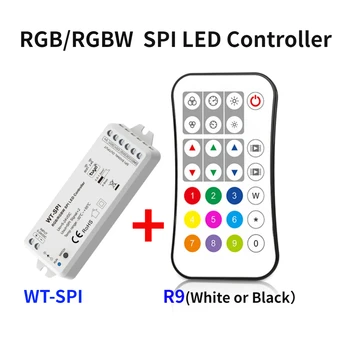 WT-SPI Tuya 5V-24VDC 12V 2.4G RF SPI LED Wifi Контроллер R9 Пульт Дистанционного Управления Для WS2811 WS2812 WS2815 UCS1903 Пиксельная RGB/RGBW Светодиодная Лента
