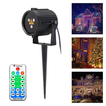 Наружный лазерный проектор RGB Sky Star с дистанционным вращением, лампа для газона на Рождественской вечеринке, ди-джей-сцена, домашний двор, сад, ландшафтное освещение