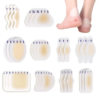 10 Разновидностей блистерных прокладок с гидроколлоидным гелем, блистерных бинтов для пальцев рук, ног, пятки