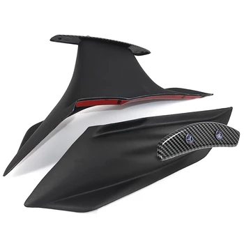 Комплект обтекателя мотоцикла Аэродинамическое крыло Фиксированный Крылышко Обтекатель Крышка крыла для CBR650R 2019-2021 Черный