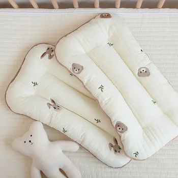 2023 Хлопчатобумажная Стеганая подушка для новорожденных Four Seasons Universal для детей 2-5 лет Плоская подушка с 3D дышащей сеткой