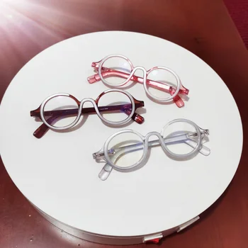 Винтажные очки на пружинной ножке Нового стиля, круглые фирменные оправы в стиле ретро, Многоцветные дизайнерские очки для чтения
