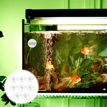 8 шт., Пластиковый зажим, Присоска, Открытая Прозрачная Фиксирующая Присоска для аквариумного аквариума