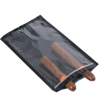 Переносная сумка для сигар Прозрачная Герметичная Увлажняющая сумка для хранения Увлажняющая сумка для сигар Принадлежности для сигар Увлажняющая сумка на открытом воздухе
