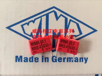 Бесплатная доставка 10шт/30шт WIMA Германия конденсатор MKS4 630V 0.1МКФ 630V104 100nf P = 15 мм