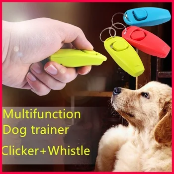 Многофункциональный кликер для домашних животных, свисток для дрессировки собак, кликер