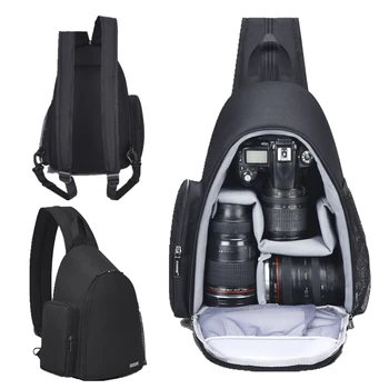 Рюкзак для зеркальной фотокамеры Nikon Sony Canon, фотооборудование, ударопрочная водонепроницаемая сумка через плечо для путешествий на открытом воздухе